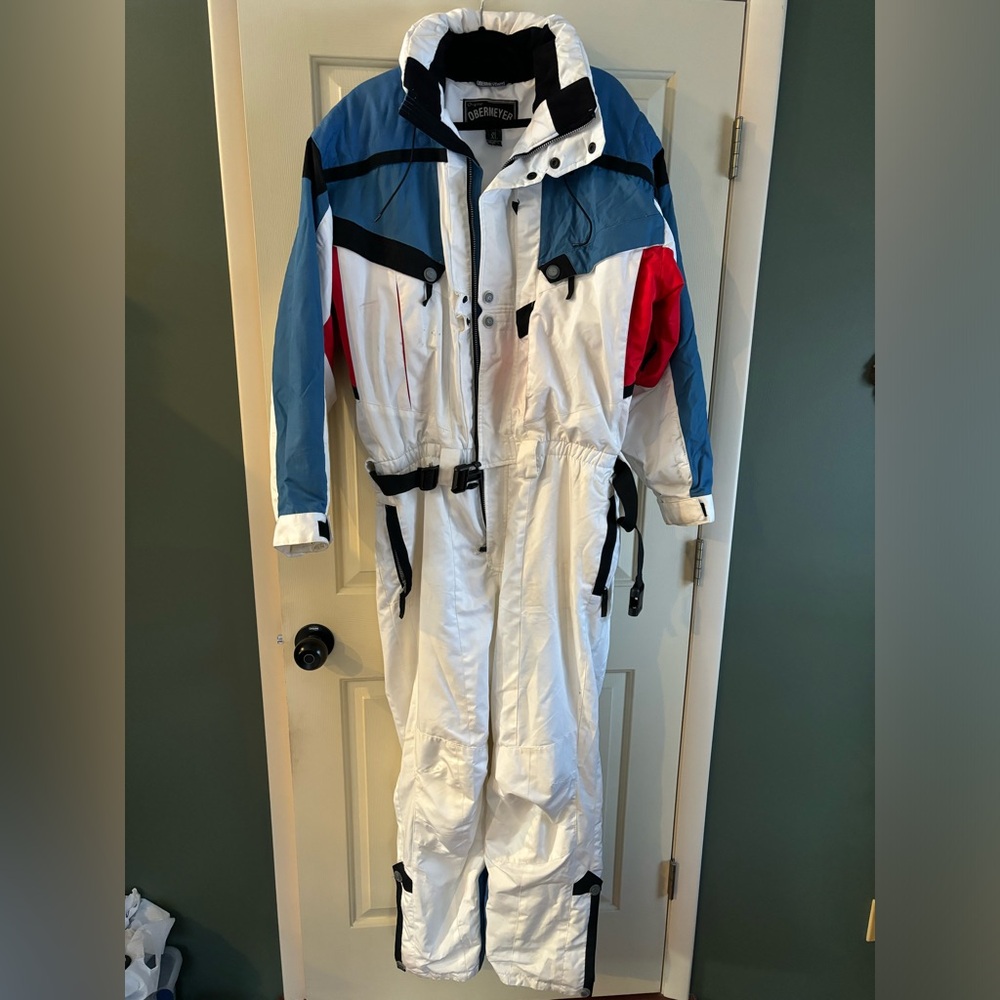 Vintage Obermeyer Patriotic Ski One Piece Suit XL